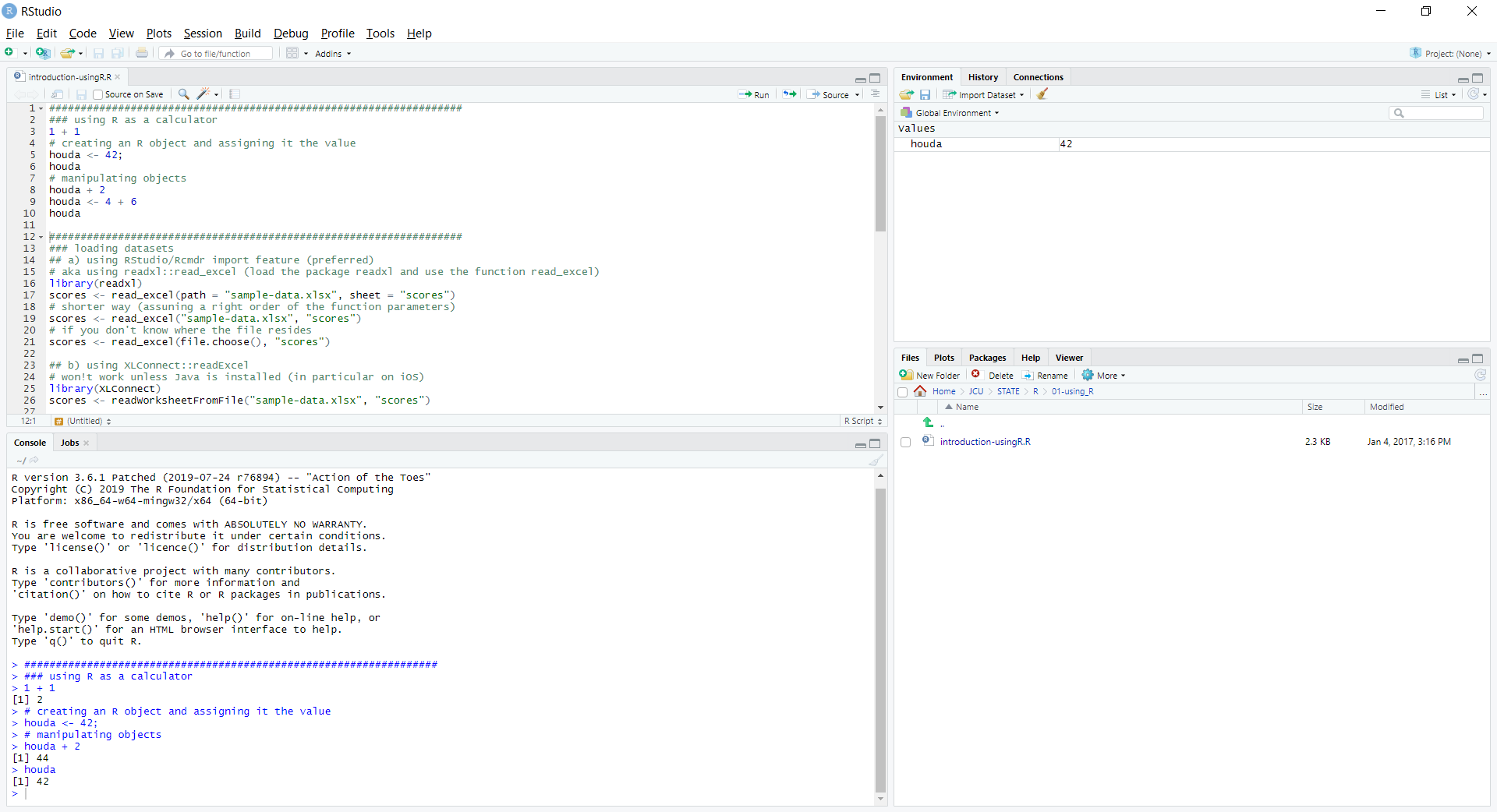 RStudio GUI